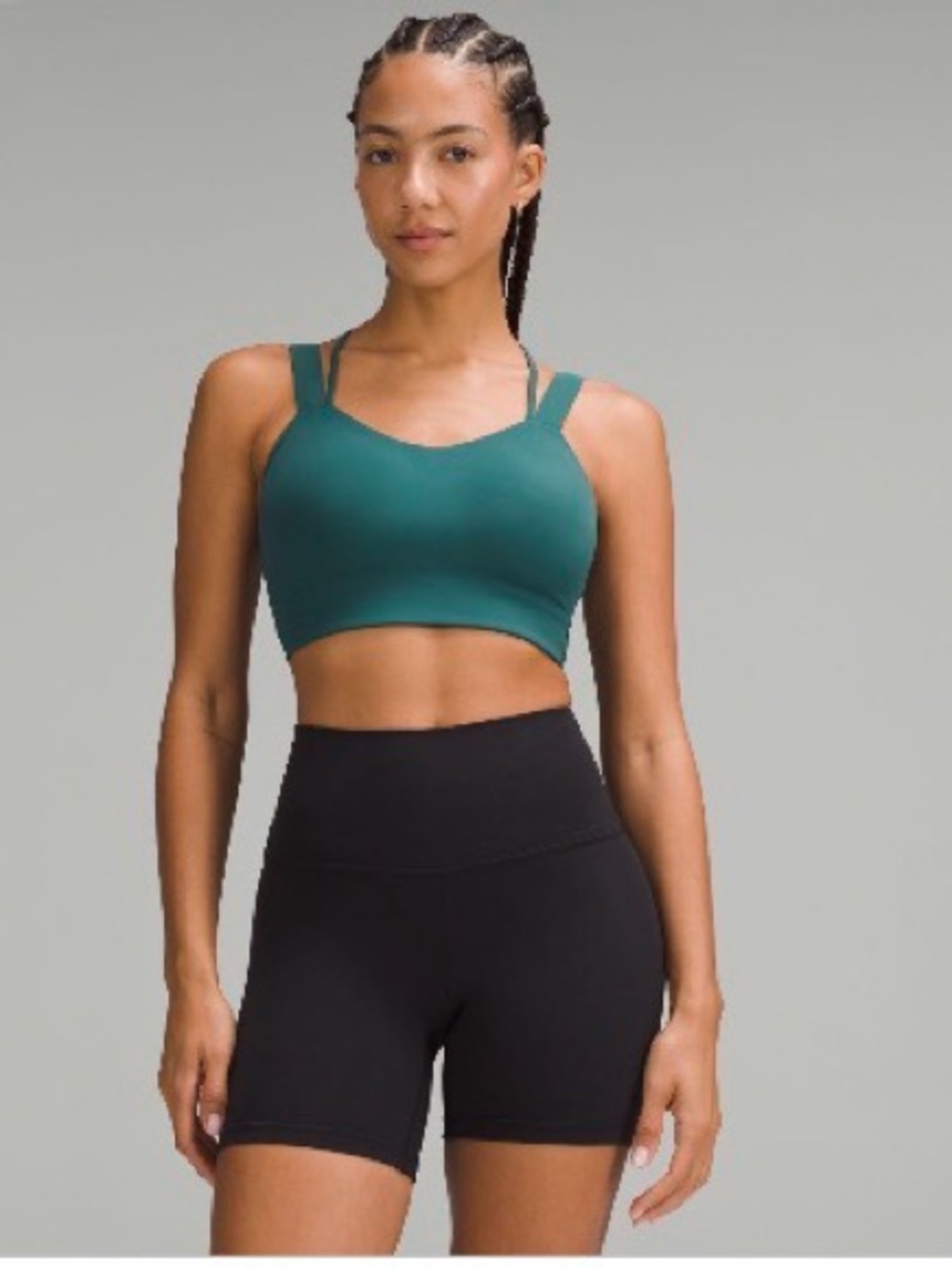 lululemon Like A Cloud Longline D/DD Sports Bra - Storm Teal